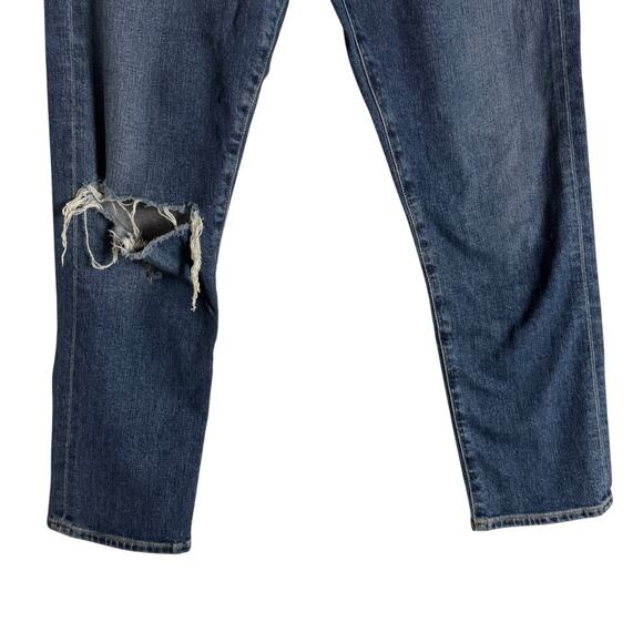 Citizens of Humanity Emerson Slim Fit Distressed Blue Denim Boyfriend Jeans 27 - Picture 4 of 14